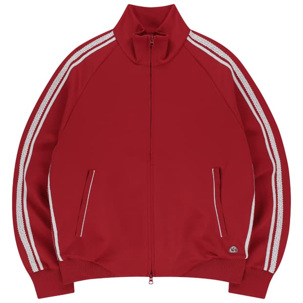 LACE TRACK JACKET RED 코이세이오 트랙 자켓 레드