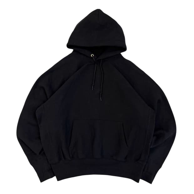 캠버 헤비웨이트 리버스위브 후드티 블랙