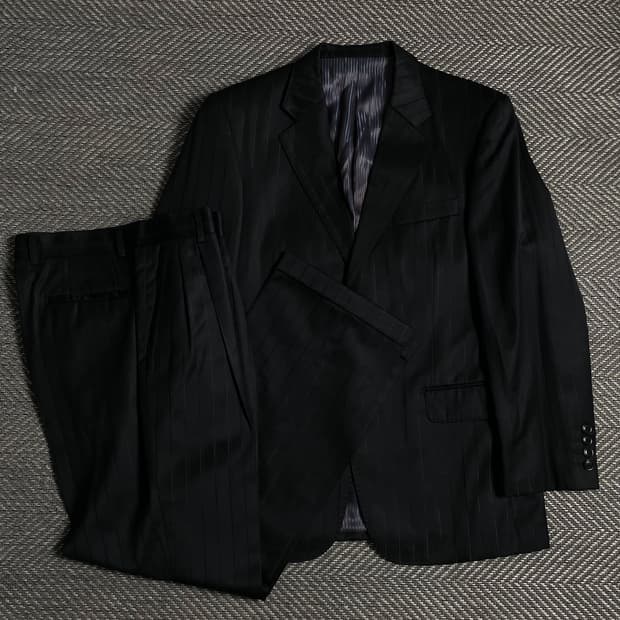 피에르 발망 스트라이프 블레이저&팬츠 수트 셋업 y 4917