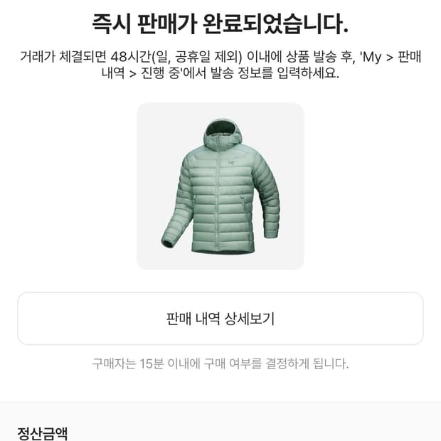 아크테릭스 세륨 후디 스톤 그린 L 사이즈