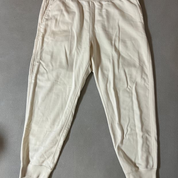 무료배송 - 유니클로 스웨트 팬츠(아이보리) XL 34-36