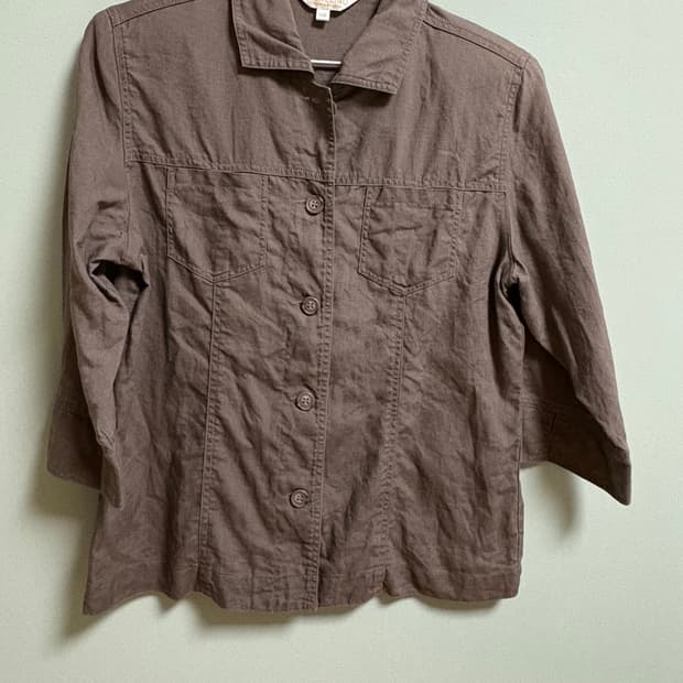 브라운 셔츠 긱시크 펑크 갸루 y2k 모리걸 너드