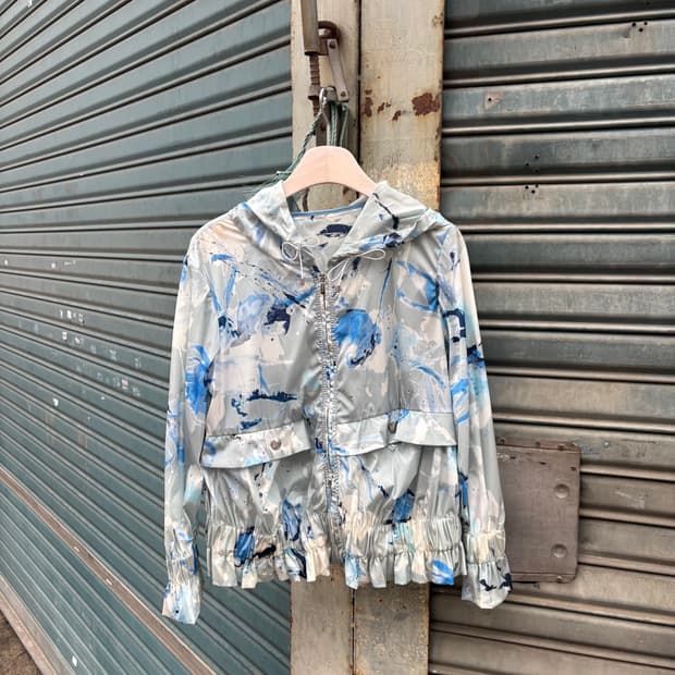 알마니 꼴레지오니 블루 페인팅 바람막이