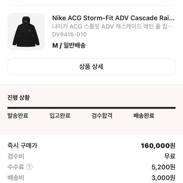 나이키 ACG 스톰핏 바람막이 