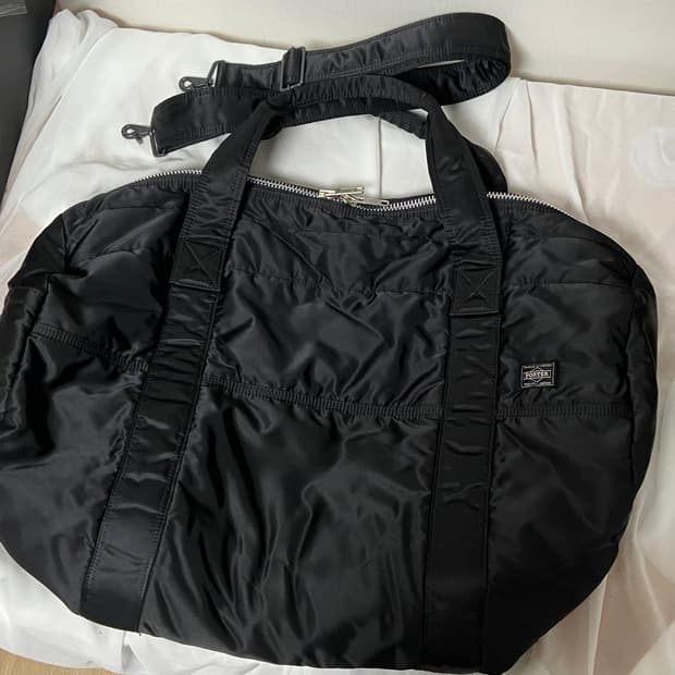 PORTER 탱커 2way 보스턴 더플백 M 블랙 드럼백