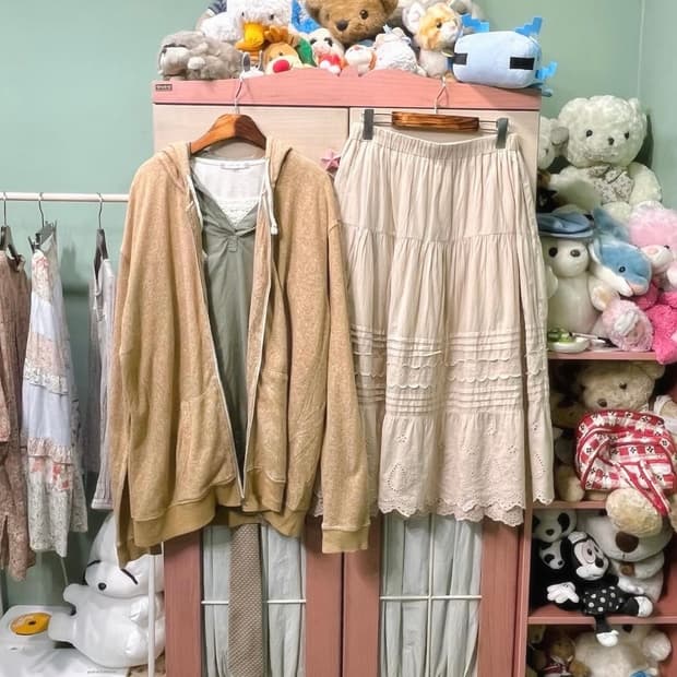 카모메산장 빈티지 모리 코디 세트