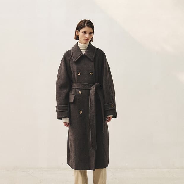 모한 TTW CASHMERE DOUBLE WOOL COAT 울코트