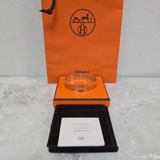 에르메스 클릭아슈 팔찌 pm 오렌지 판매