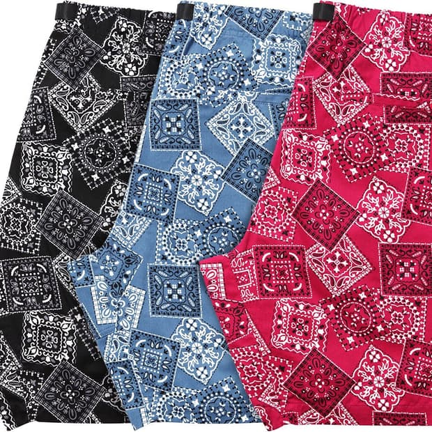 SUPREME 15ss bandana short pants