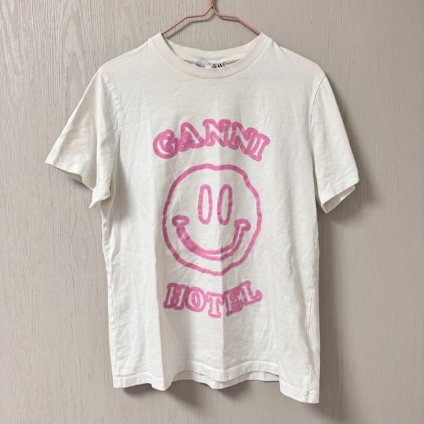 (s) 가니 스마일 핑크 반팔