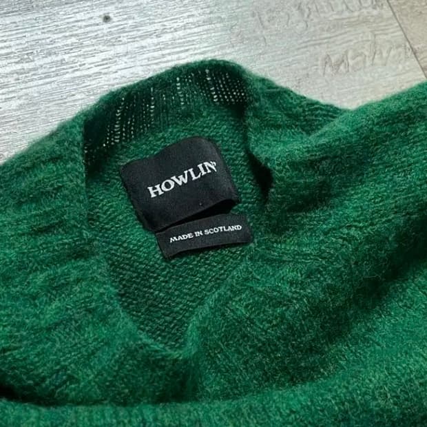 XXL 하울린 쉐기독 니트 초록