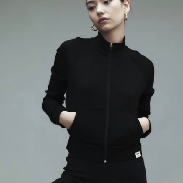 글로니 지 클래식 립 트랙 집업(블랙)