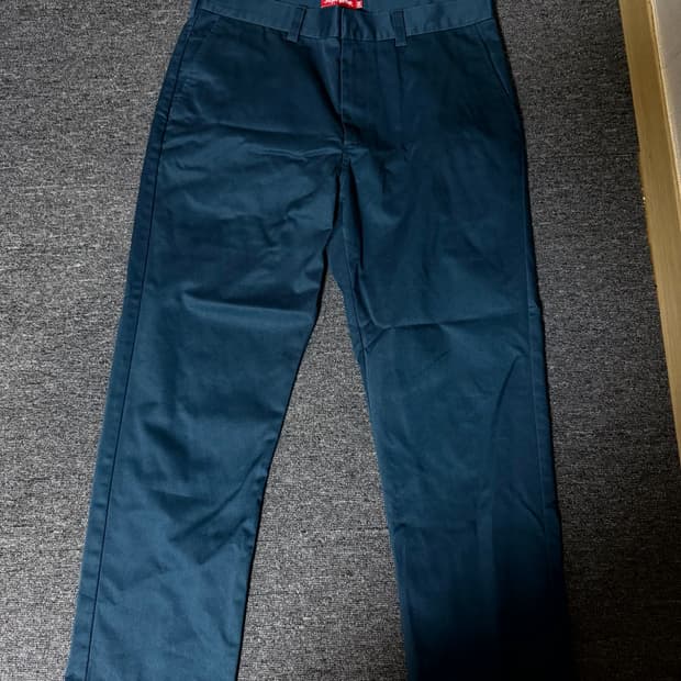 Supreme 슈프림 라이트 네이비 에메랄드 워크 치노 팬츠