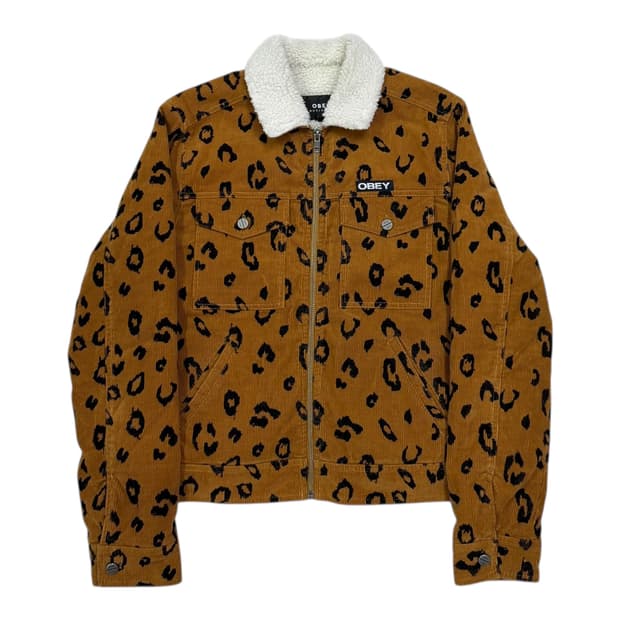 오베이 빈티지 레오파드 호피 자켓 S