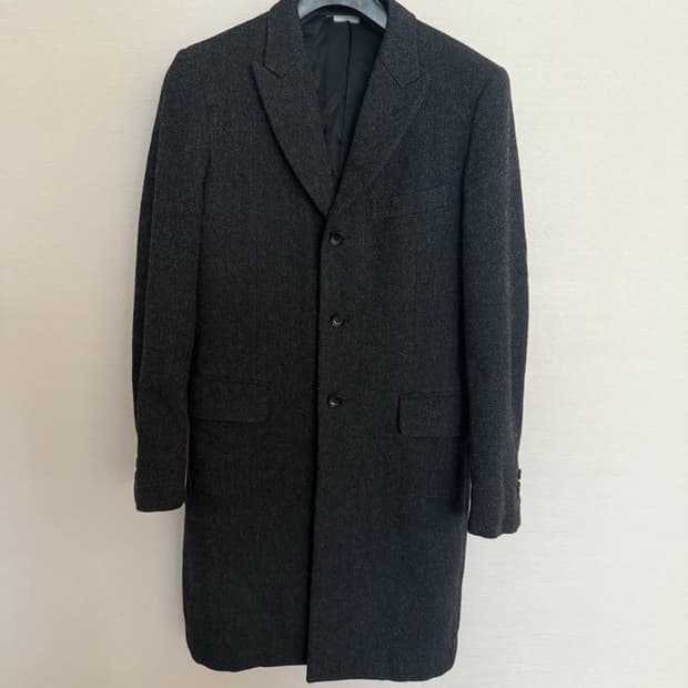 꼼데가르송 옴므 플러스 헤링본 코트