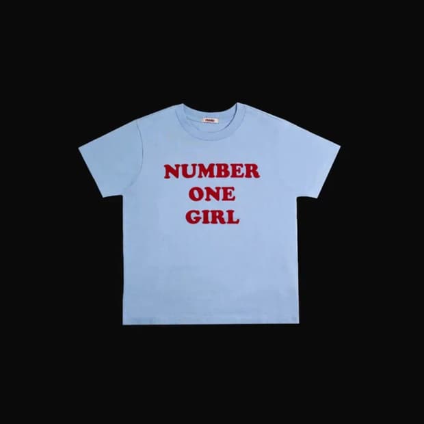 로제 ROSIE 넘버원걸 티셔츠 블루