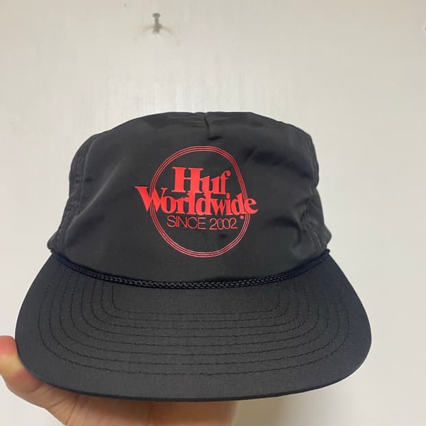[HUF] 허프 월드와이드 6패널 볼캡 블랙