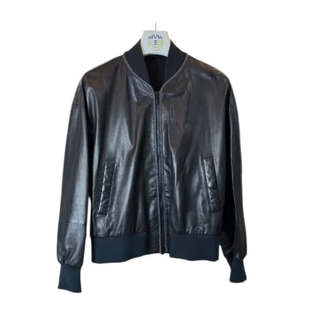 [리테일가1200, 브루넬로 쿠치넬리 레더 봄버 미니멀 하이엔드 자켓 블