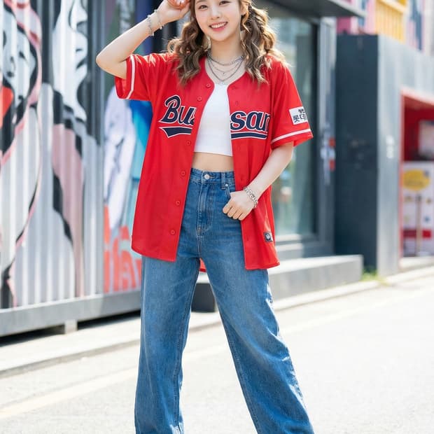 롯데 자이언츠 부산(BUSAN) 레드 유니폼