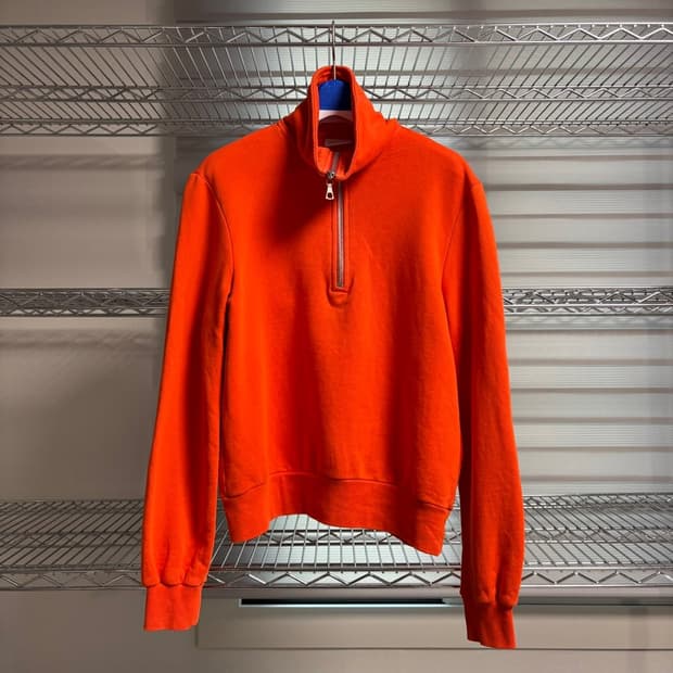 XS) 드리스 반 노튼 하프 집 스웻셔츠