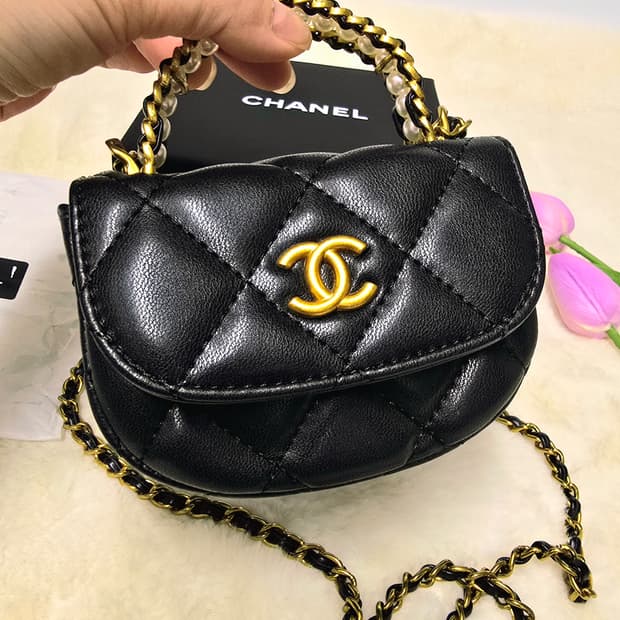 샤넬vip진주탑핸들백 미니 woc 체인백