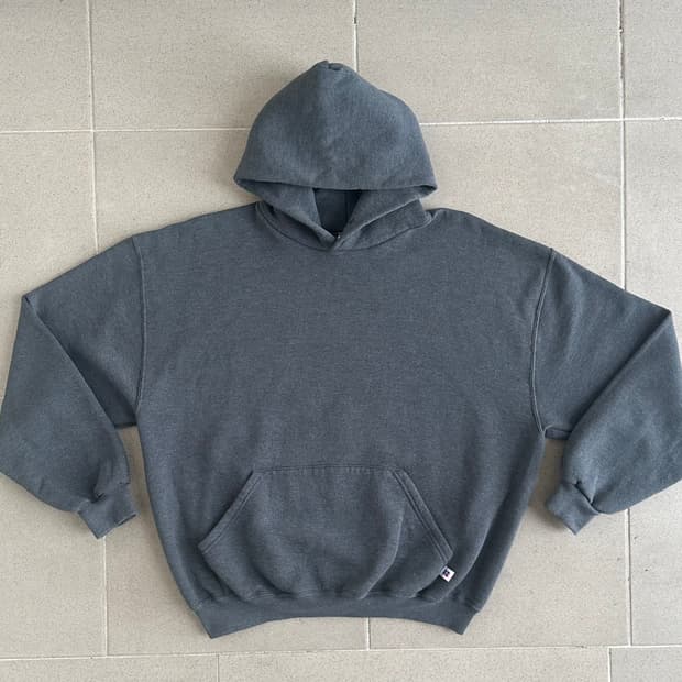 90s 빈티지 러셀 후드 다크그레이 XL