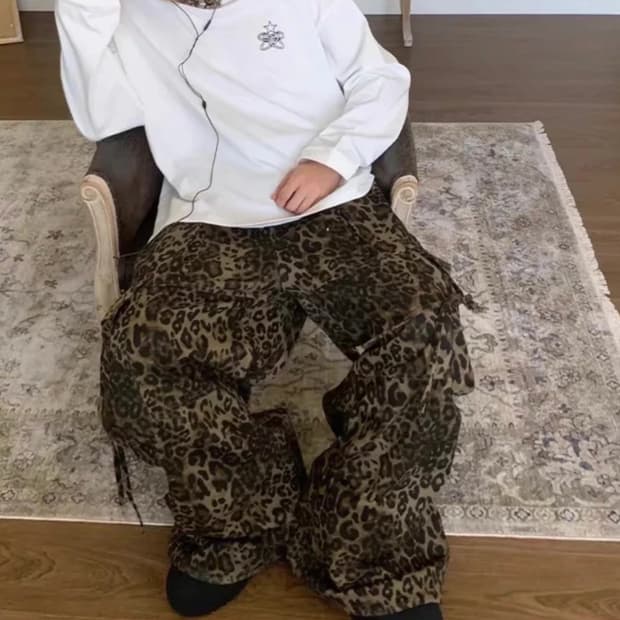 호피 카고팬츠