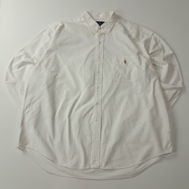 CA581 2XL 폴로 빅사이즈 빅셔츠 90s 화이트 셔츠 남방