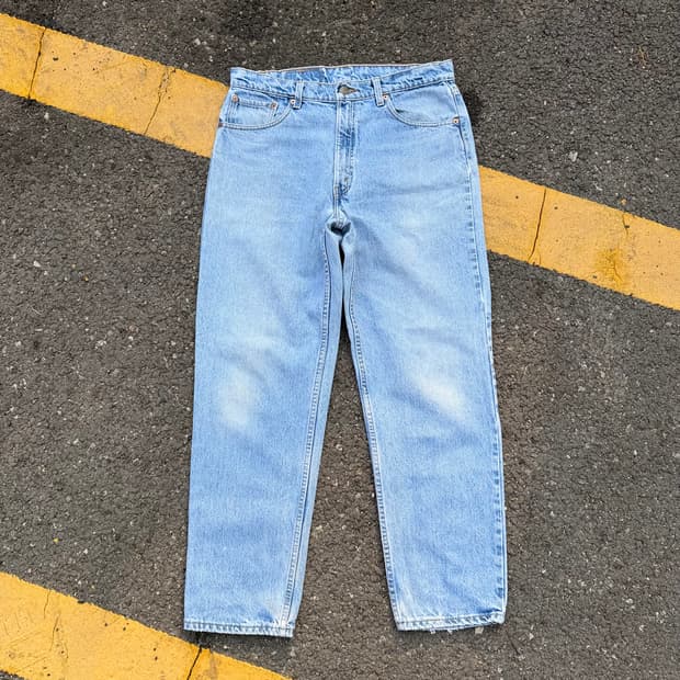 90s USA 빈티지 리바이스 550 W36 L30 연청