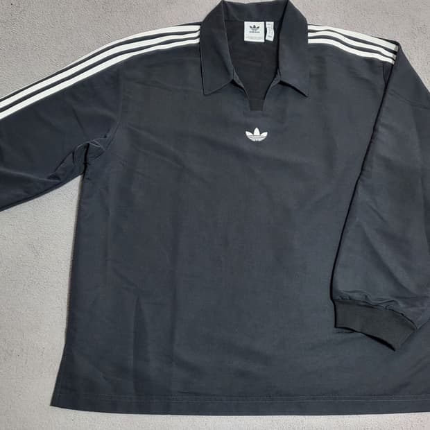아디다스 럭비 폴로 센터로고 셔츠 블랙 L RUGBY POLO