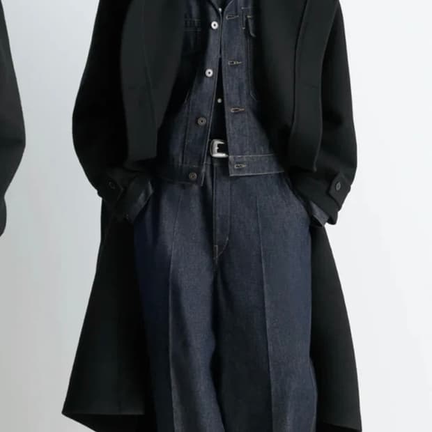 르메르 더블 울 랩 코트 블랙 xxs