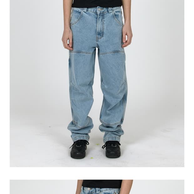 MPa CALF POCKET PANTS(STEEL BLUE) - XL