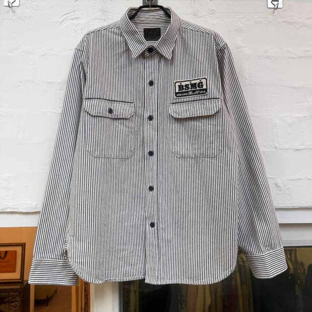 Bull Original 히코리 스트라이프 셔츠 자켓 M