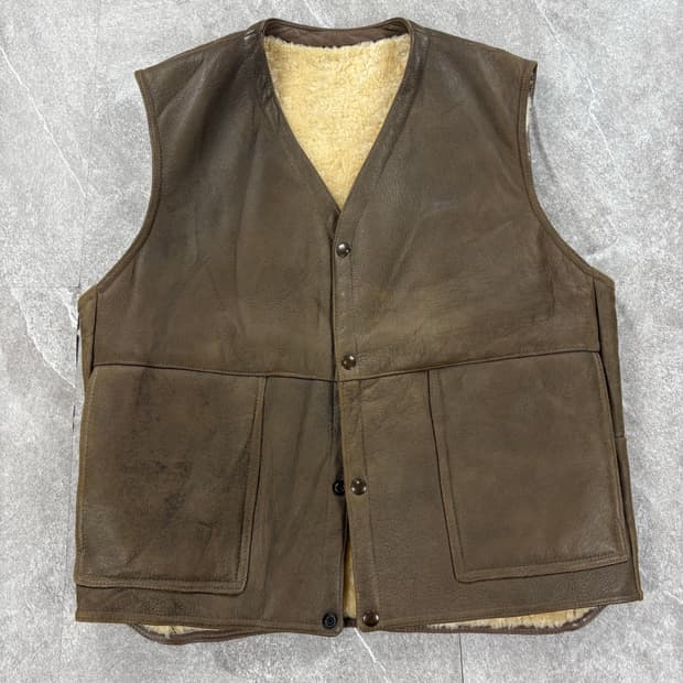 Vintage Leather Vest 