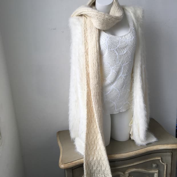 woolen knit muffler