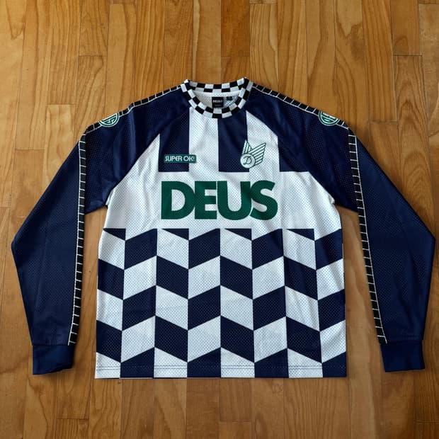 데우스 DEUS 메쉬 체커 져지 M 신품