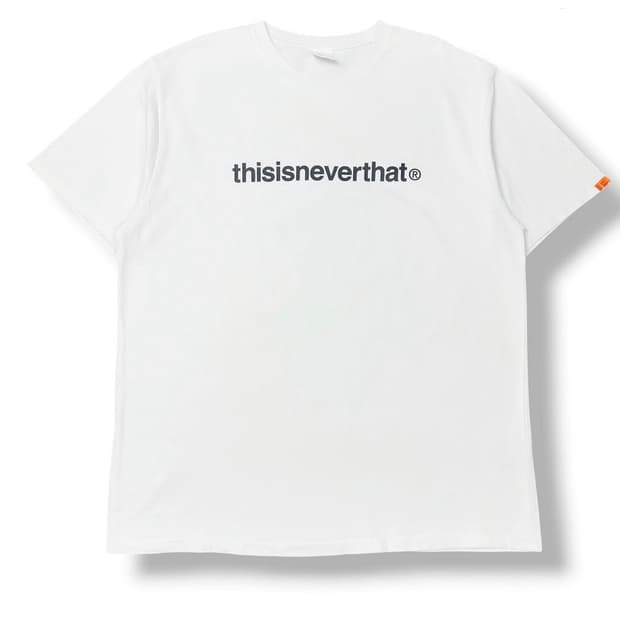Thisisneverthat 디스이즈네버댓 T로고 센터로고 반팔 화이트