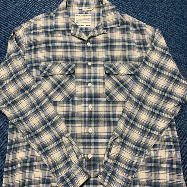 헤리티지플로스 플란넬 체크셔츠 s