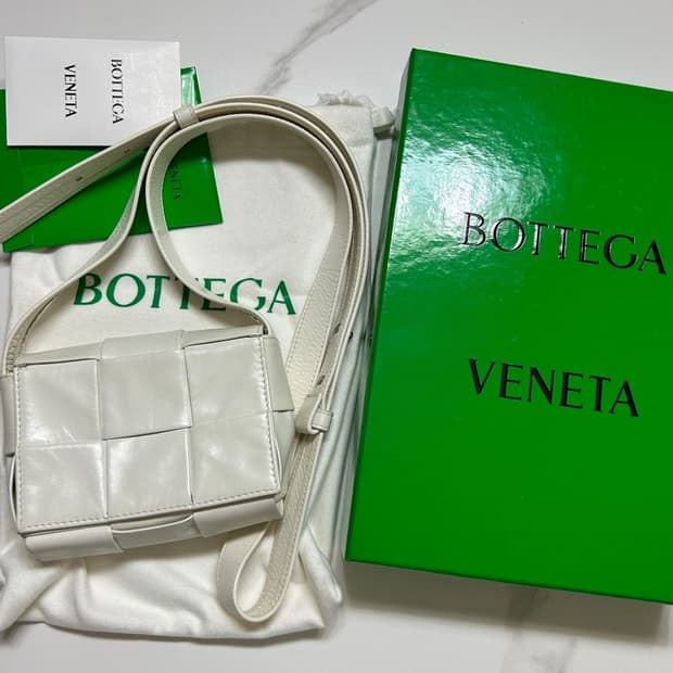 보테가베네타 미니카세트백 카프스킨