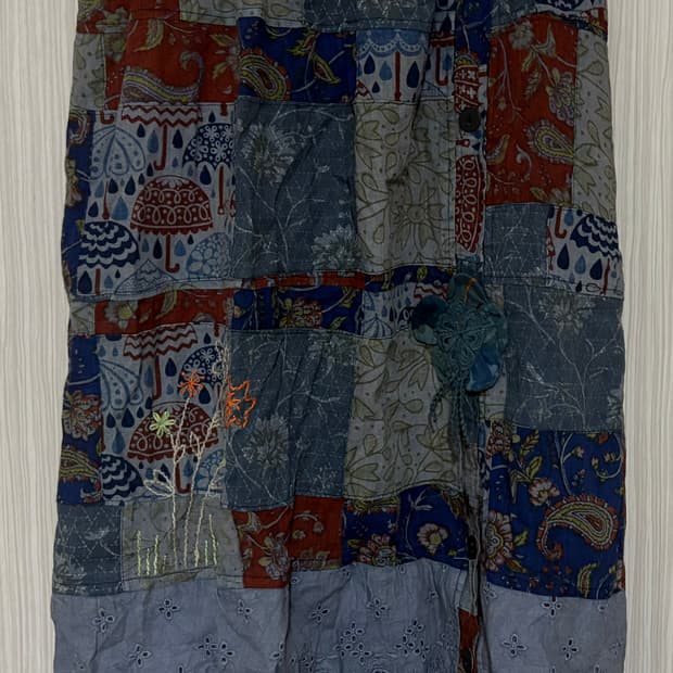 아오이유우 패치워크 롱스커트