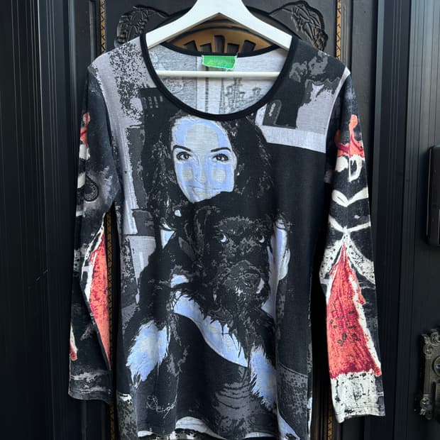 desigual 데시구알 프린팅 긴팔 티셔츠