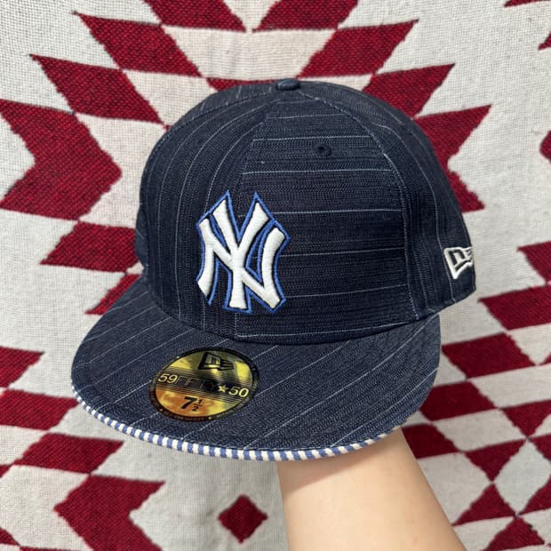 00s 뉴에라 양키즈 59fifty 데님 워시드 캡