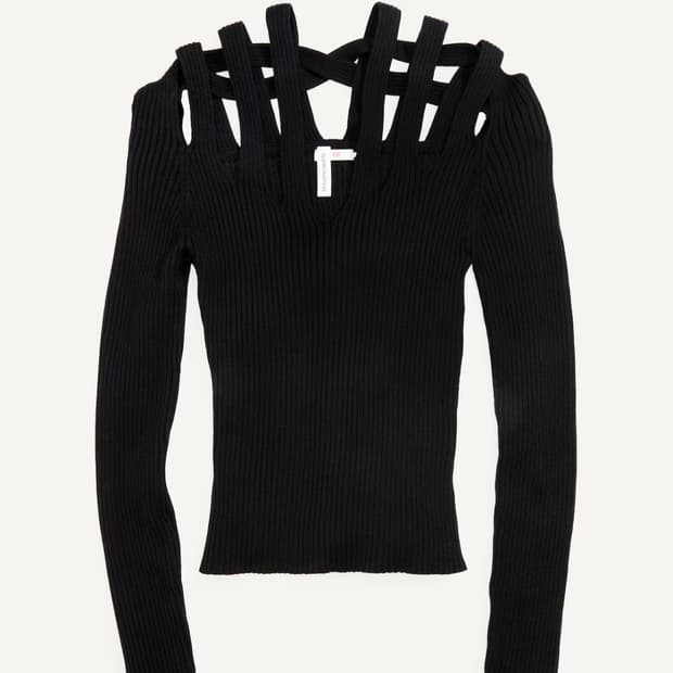 글렌마틴스 h&m x glenn martens 컷아웃 탑 s