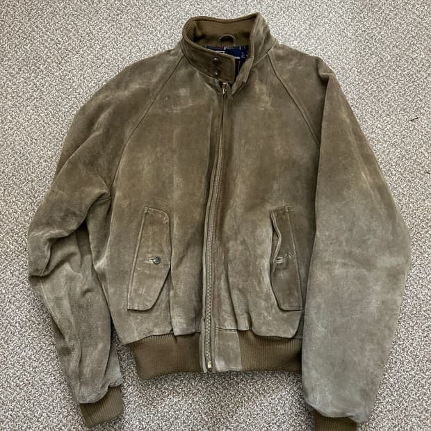 폴로 스웨이드 바라쿠타 러프아웃 자켓