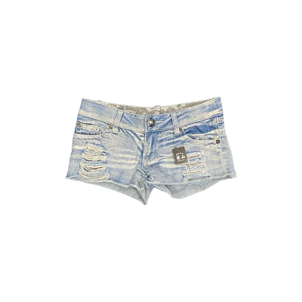 Japanese vtg 갸루 로우라이즈 데미지 숏츠