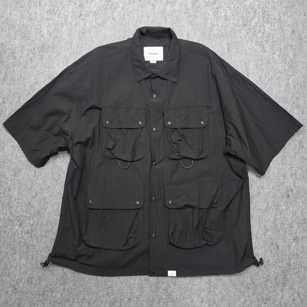 커버낫 유틸리티 멀티포켓 나일론 반팔 셔츠 XL