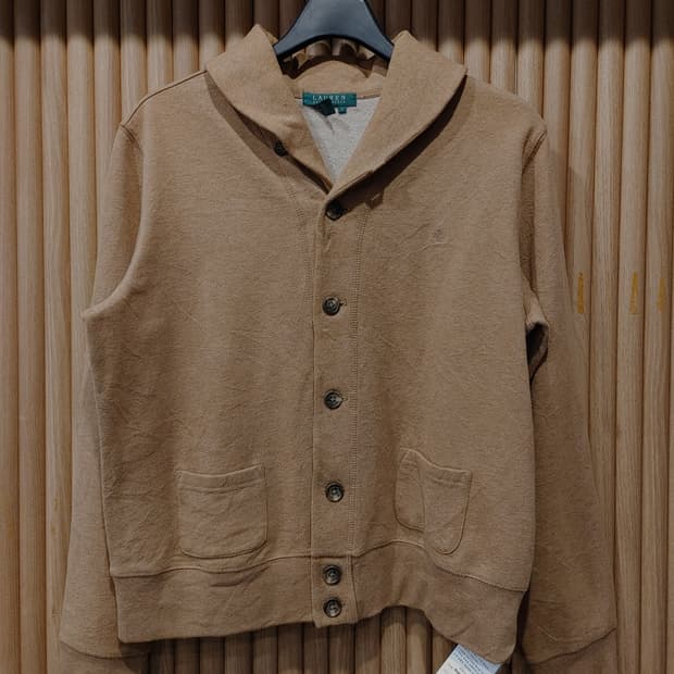 무배) 랄프로렌 숄 가디건- L