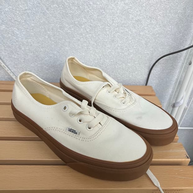 반스 어센틱 크림/브라운 (235mm)