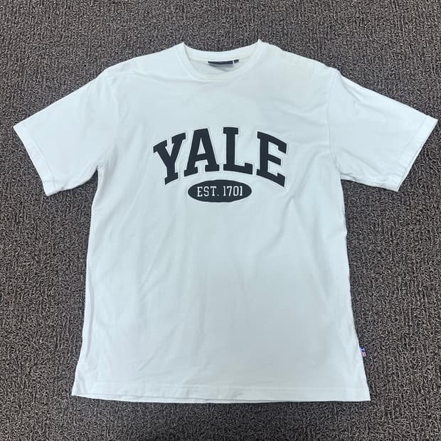 YALE 예일 반팔티셔츠 화이트 S 