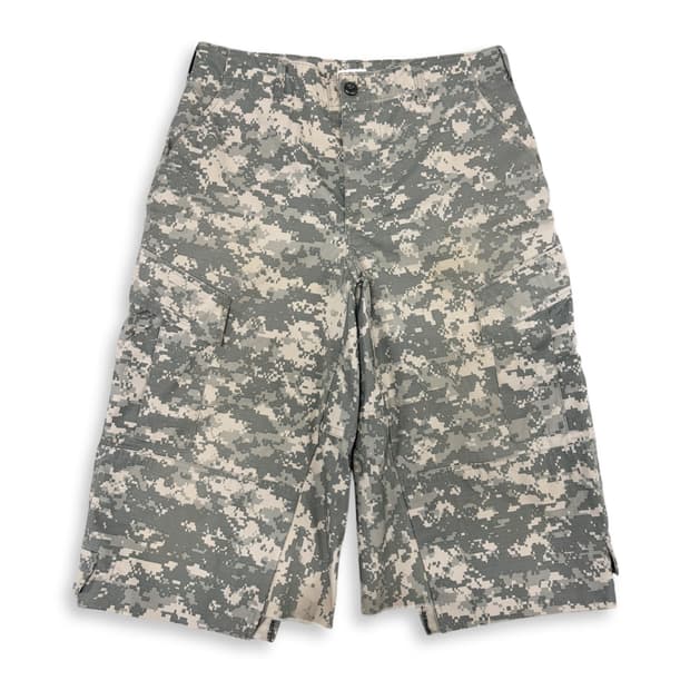 오지리널 ACU 카모 와이드핏 버뮤다 (립스탑)